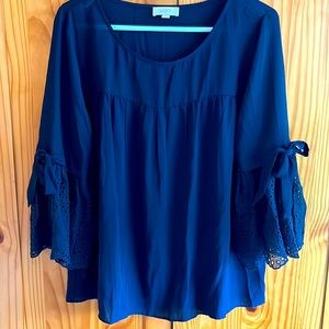 LOFT embellished sleeve blouse
